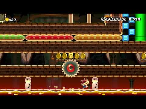 壮大な城を駆け抜けろ！ 50秒スピードラン! SPEED RUN by スピランりょうたくん - SUPER MARIO MAKER - NO COMMENTARY 1bh