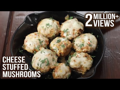 Cheese Stuffed Mushrooms | How To Make Stuffed...