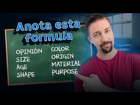 El Orden Correcto de los ADJETIVOS en Inglés (y qué pasa si no lo sigues)