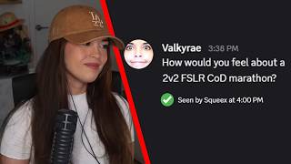 Valkyrae gets donowalled by Squeex and Ludwig...