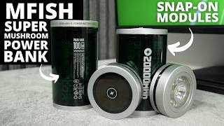The Coolest Modular 40000mAh 100W Power Bank! mfish Super Mushroom REVIEW