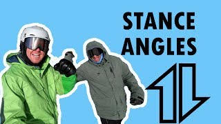 Snowboard Stance Angles I Use