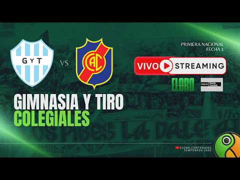 EN VIVO | GIMNASIA Y TIRO VS COLEGIALES | PRIMERA NACIONAL