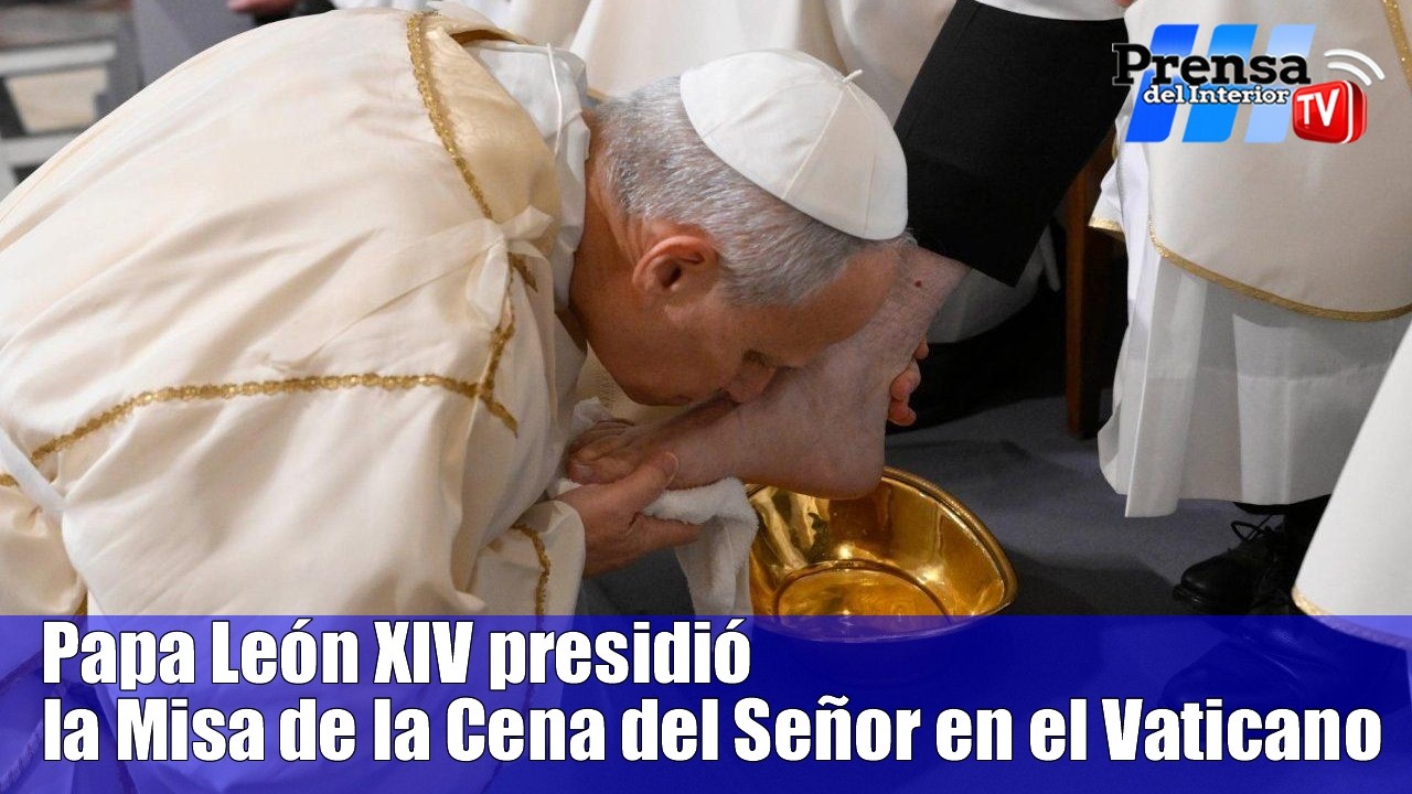 Papa León XIV presidió la Misa de la Cena del Señor en el Vaticano