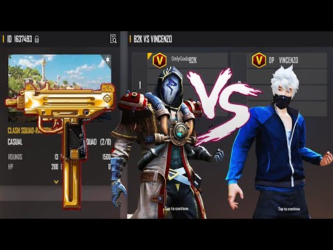 B2K VS VINCENZO | Only Mini UZI Gun Challenge - BEST CHALLENGE EVER