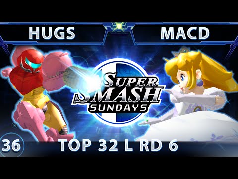SSS 36 - ThePeople HugS (Samus) Vs. FE MacD (Peach) SSBM Top 32 Losers Round 6 - Smash Melee