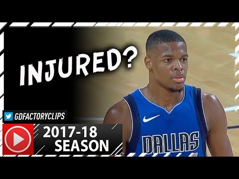 Dennis Smith Jr. Full PS Highlights vs Hawks (2017.10.12) - 9 Pts, Injured?