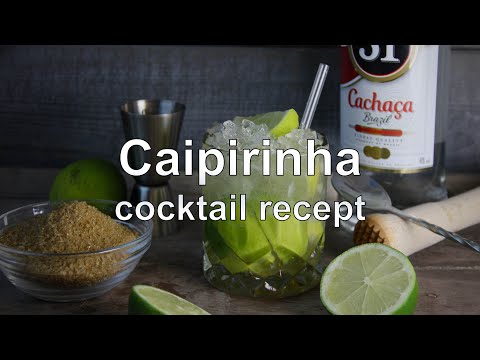 Caipirinha cocktail recipe.