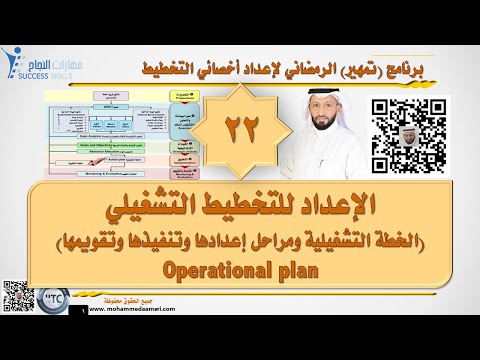 التخطيط التشغيلي Operational plan مع د. محمد العامري