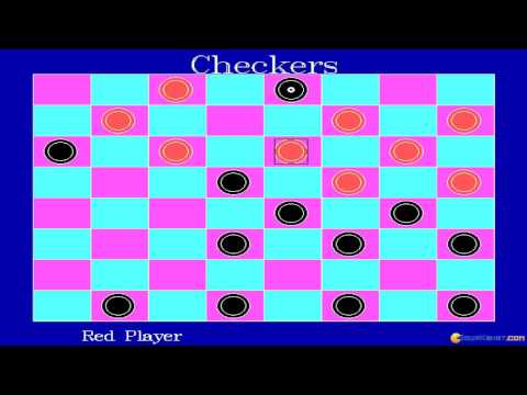Checkers gameplay (PC Game, 1988) - YouTube
