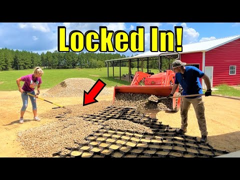 A Better Way to Build a Gravel Driveway - Geo-Cell Grids!