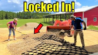 A Better Way to Build a Gravel Driveway - Geo-Cell Grids!