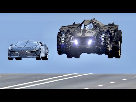 Bugatti La Voiture Noire vs Batmobile - Drag Race 20KM