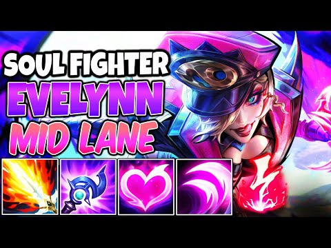 FULL AP EVELYNN MID | SOUL FIGHTER EVELYNN | New Build & Runes | League of Legends