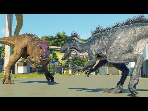 INDORAPTOR LVL 100 vs INDORAPTOR vs INDOMINUS REX BREAKOUT AND FIGHT - Jurassic World Evolution 2