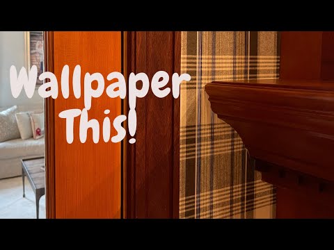 How to Install Wallpaper Around Intricate Crown Moulding - Spencer Colgan