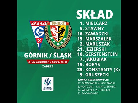 CLJ U18 (I poł) Górnik Zabrze - Śląsk Wrocław 2:2 (0:0) 4.10.2021 r.