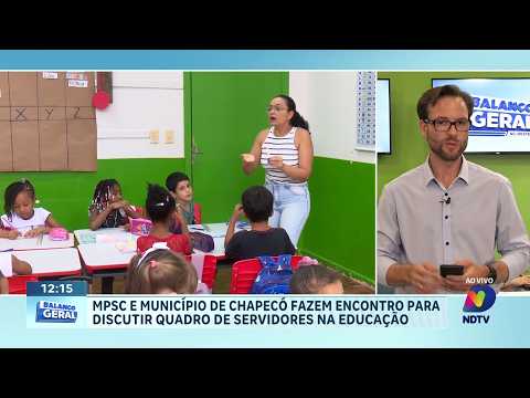 Acordo prevê mais efetivos na educação pública de Chapecó
