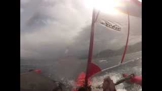 preview picture of video 'Adventure Island Kayak Hobie Trimaran à Voile, Grain sur la Castagne, Corse'