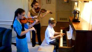 Hatikvah on piano and two violins