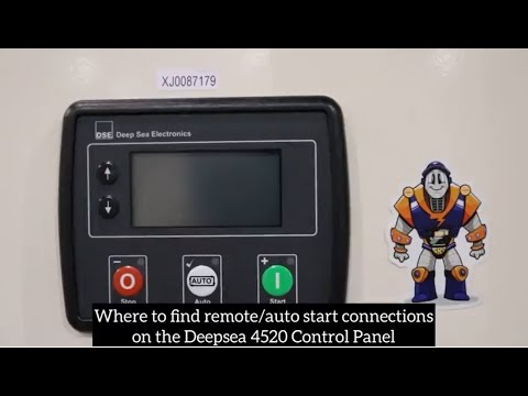 Where to find remote/auto start connections on the Deep Sea Electronics DSE4520 Control Panel
