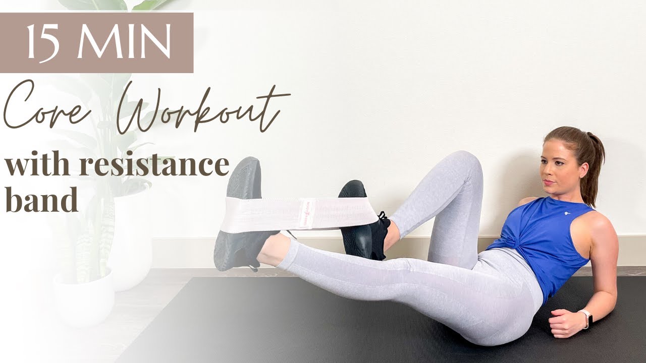 15 Min Resistance Band CORE WORKOUT - At Home Abs Workout - Beginner Friendly - YouTube