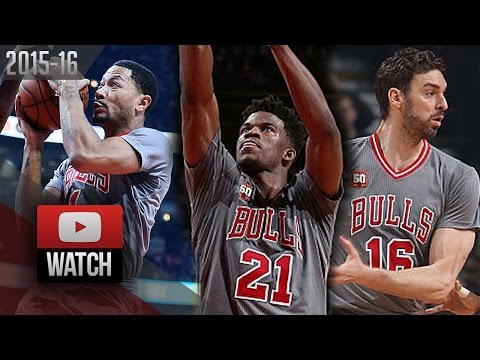 Derrick Rose, Jimmy Butler & Pau Gasol Full Highlights vs Bucks (2016.01.05) - 78 Pts!