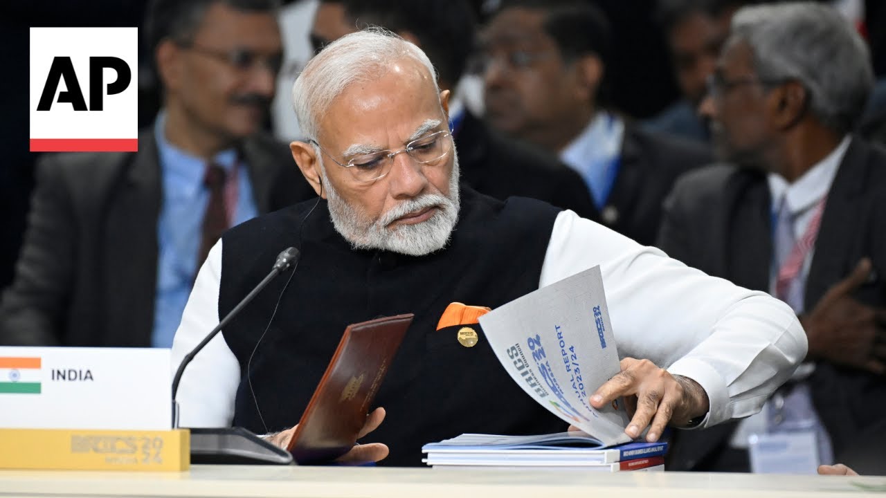 Indian Prime Minister Modi addresses BRICS summit in Kazan