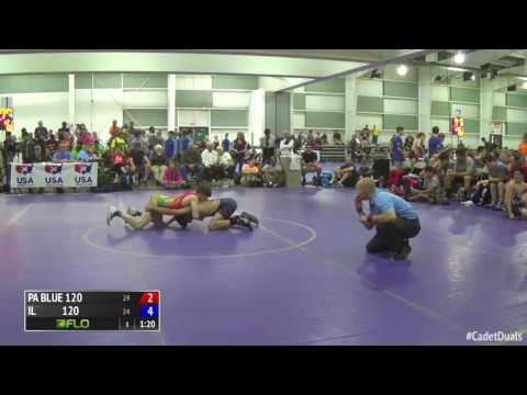 120 lbs. Final - Connor Kievman, PA vs. Eddie Bolivar, IL