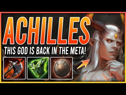 ACHILLES DOES SO MUCH DAMAGE! - Solo Ranked Conquest Season X #smite #smiteseason10