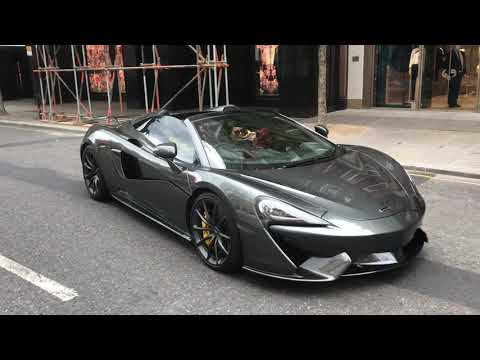 McLaren 570s Spider LAUNCH CONTROL + Exhaust Sound And Acceleration | Supercars Of London 2020