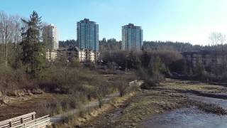 preview picture of video 'Port Moody Boardwalk and City Hall from Drone'