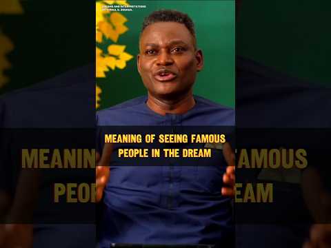 Meaning of Seeing Famous People in The Dream #spiritual #dream