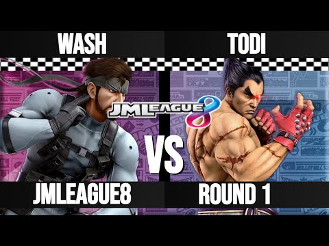 Wash (Snake) vs T0di (Joker, Kazuya) - JMLeague8 Round 1