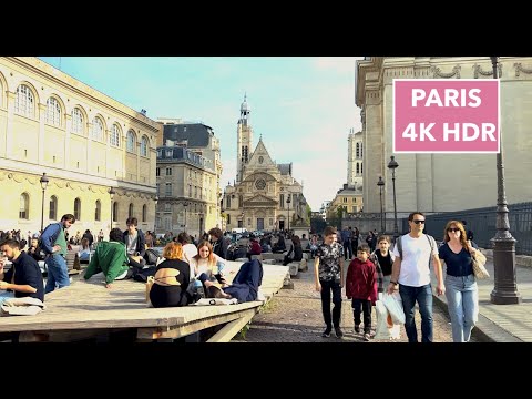 Paris France, Walking tour - 5th arrondissement - October 22, 2022 - 4K HDR 60 fps