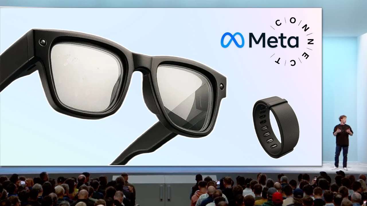Meta Connect 2025 keynote showcasing the future of smart glasses and wearable AI