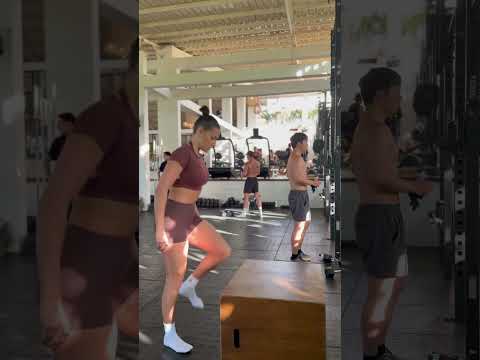 Box Jump To SL Land W Knee Drive