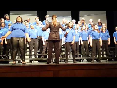13 yr. old, Justis, performing, I Know Where I've Been (Hairspray) with her Middle School Choir
