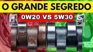 A VERDADE sobre o óleo 0W20 vs 5W30 (50 motores testados!)