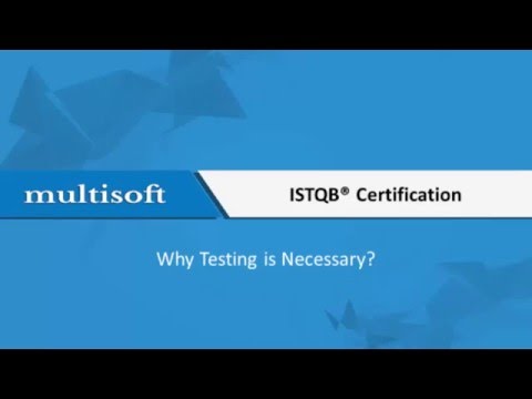 Necessity for Software Testing in ISTQB Training  