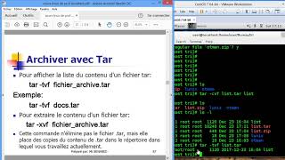 شرح بالدارجة les command de compression et l archive gzip,zip,tar
