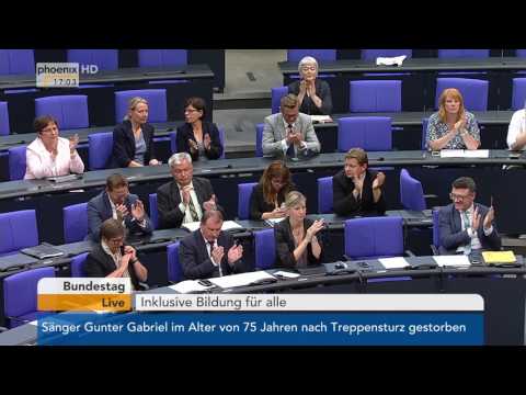 Inklusive Bildung: Debatte im Bundestag vom 22.06.2017