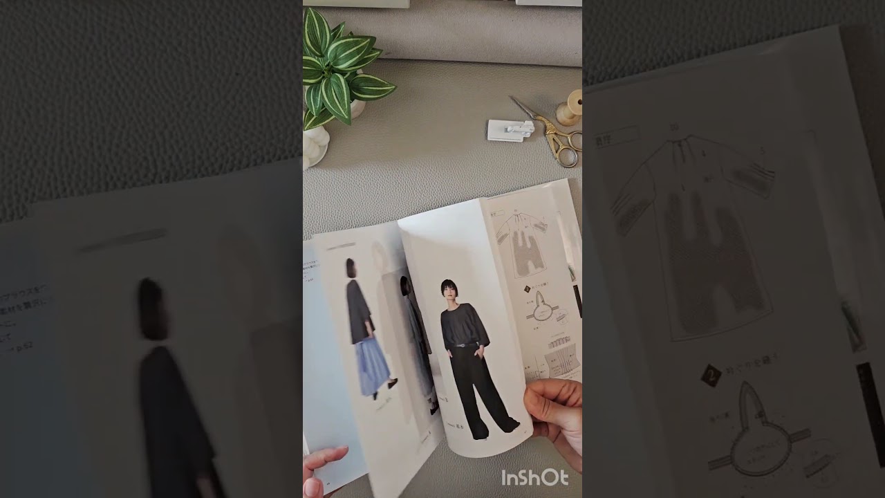 Flip through a sewing book with me! #sewing #sewingpatterns