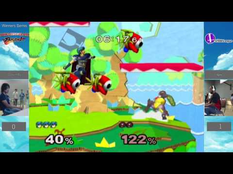 Birmingham Brawl 17 Melee Singles WS - Daundy (Marth) vs. Iori (Samus, Falcon, Sheik)