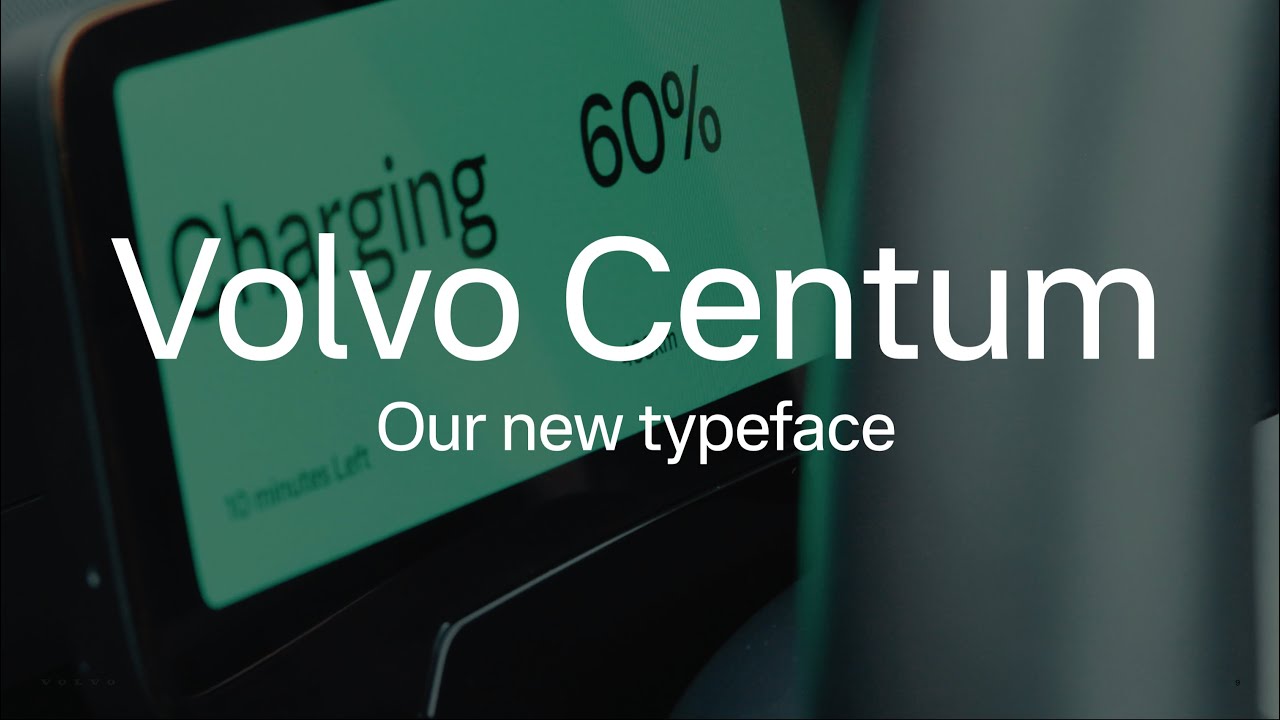 Volvo Centum &ndash; a typeface designed with safety in mind - YouTube