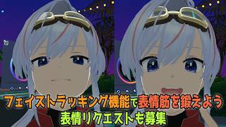 【 VRchat 】 表情筋を鍛えよう！ リスナーさんからのしてほしい表情リクエスト募集！【フェイストラッキング】