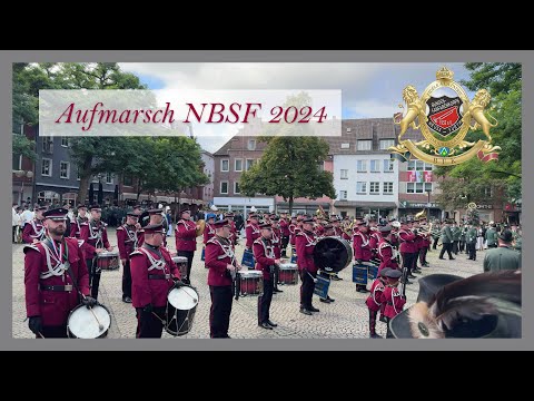 Bundesfanfarenkorps Neuss Furth 1952 e.V. - Aufmarsch Sonntag Morgen - NBSF  2024