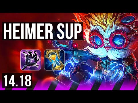HEIMERDINGER & Vladimir vs THRESH & Azir (SUP) | Rank 3 Heimer, 500+ games | NA Challenger | 14.18