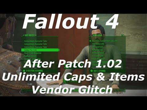 Fallout 4 Free Unlimited Caps & Items Vendor Glitch / Exploit After Patch 1.2! (Fallout 4 Glitches)