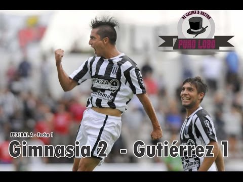 www.PuroLobo.com:  Gimnasia (MZA) 2  - Gutiérrez 1  - Fecha 1  - Federal A 2016